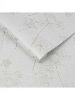 Image of Superfresco Easy Wild Flower Grey Wallpaper