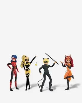 Image of Miraculous 26cm Fashion Doll 4 Pack