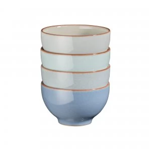 Image of Denby Always Entertaining - The Blue Edit 4 Piece Small Bowl Set
