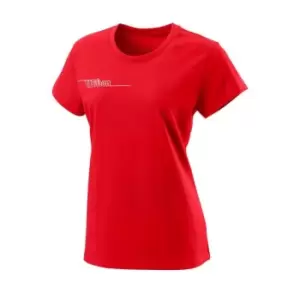 Image of Wilson Team Tech T Shirt Womens - Red