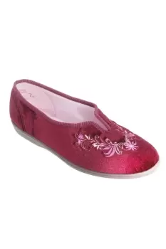 Image of Dolley V Throat Embroidered Slippers