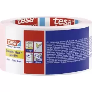 Image of tesa PRECISION SENSITIVE 04333-00021-02 Masking tape Praezisionskrepp Light pink (L x W) 50 m x 50 mm