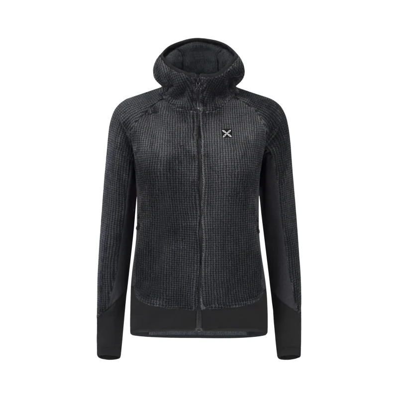 Image of Womens hooded hiking jacket Montura Remix Gris Female S