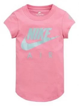 Image of Nike Sportswear Younger Girls Air Futura T-Shirt - Pink, Size 3-4 Years, Women