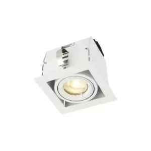 Image of Saxby Lighting - Saxby Garrix - LED Single Tiltable Recessed Light Matt White