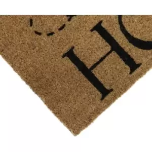 Image of JVL Eco-Friendly Latex Backed Coir Door Mat, Nice to Bee Home