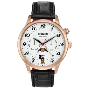 Image of Citizen Disney Mickey Mouse Black Leather Strap Watch