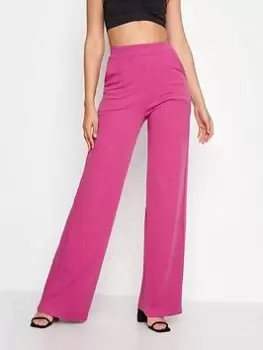 Image of Long Tall Sally Scuba Wide Leg Trouser - Magenta, Pink, Size 24, Women