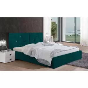 Image of Cubana Bed Super King Plush Velvet Green
