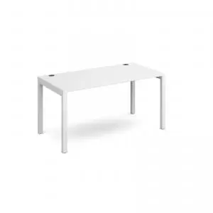 Image of Connex starter unit single 1400mm x 800mm - white frame and white top