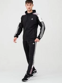 Image of Adidas Mts Sport Hooded Tracksuit - Black