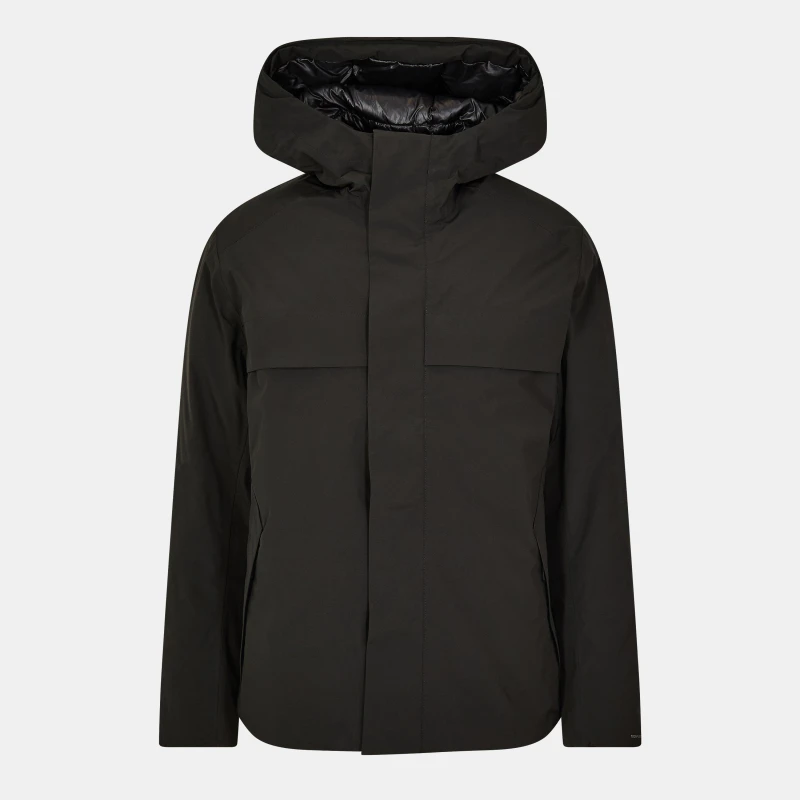 Image of Jack and Jones Mens Wave Weather Resistant Sculpted Fit Softshell Jacket Black male XS