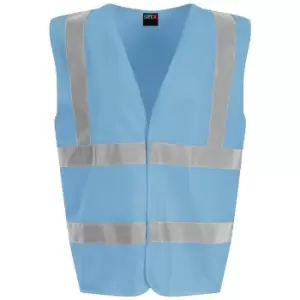 Image of PRO RTX High Visibility Unisex Waistcoat (3XL) (Sky Blue) - Sky Blue