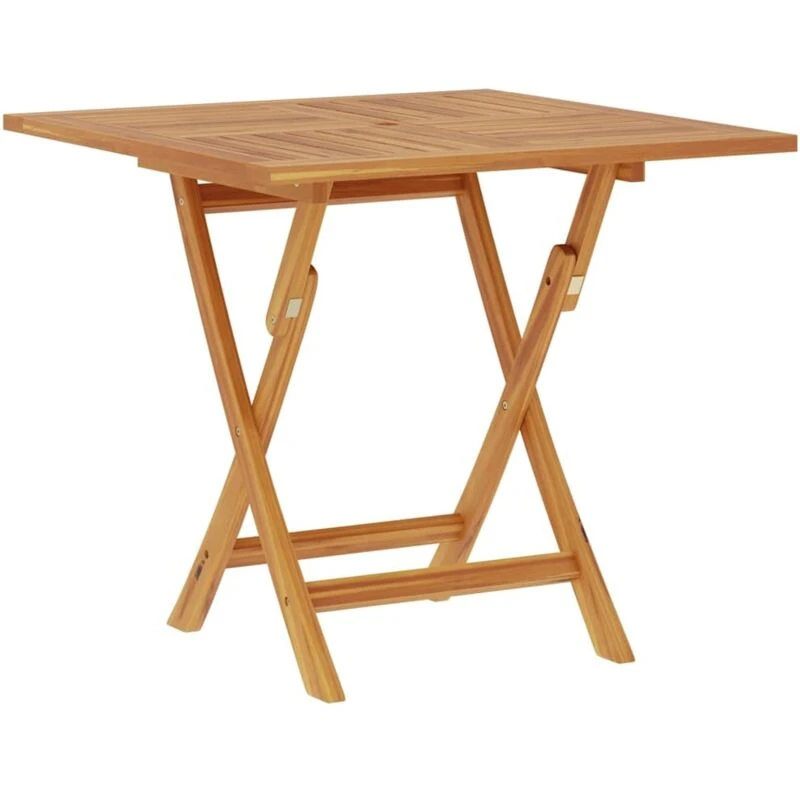 Image of VIDAXL Folding Garden Table 85x85x76cm Solid Teak Wood Vidaxl 47419
