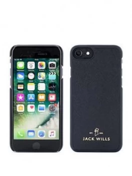 Image of Jack Wills Saffiano Inlay Shell Apple iPhone 678 Wray Black