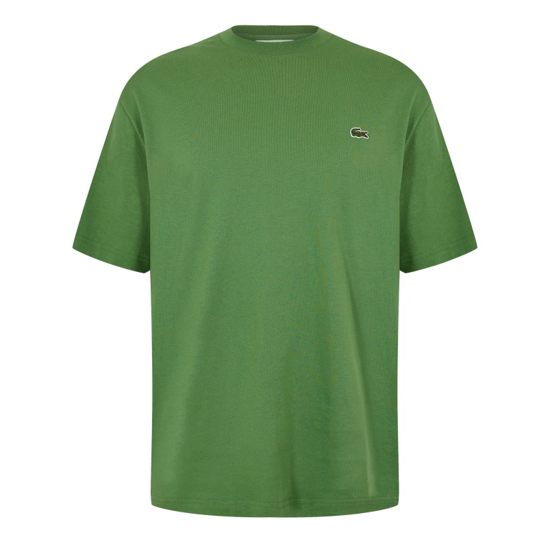 Image of Lacoste Mens Regular Fit Small Logo T-Shirt Green 02M male S