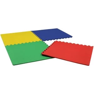 Image of Charles Bentley Children s Soft Foam 16 Sq Ft Colour Interlocking Activity Play Mats