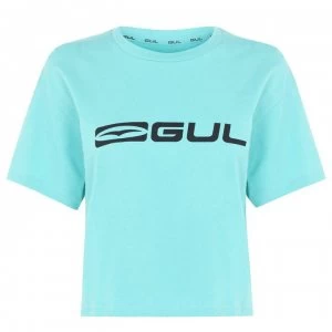 Image of Gul Crop T Shirt Ladies - Teal