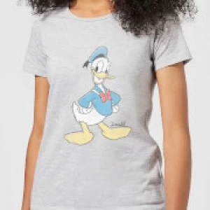 Image of Disney Mickey Mouse Donald Duck Classic Womens T-Shirt - Grey - M