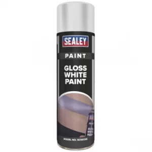 Image of Sealey SCS032S White Gloss Paint 500ml
