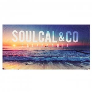 Image of SoulCal Beach Towel - Blue Print