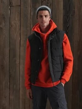 Image of Superdry Everest Gilet, Black, Size S, Men