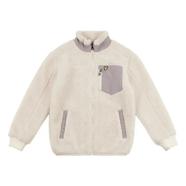 Image of Lyle and Scott Lyle Sherpa Fleece Jn34 Full Zip Fleece Tops 7-8 Yrs Cream 53128769155