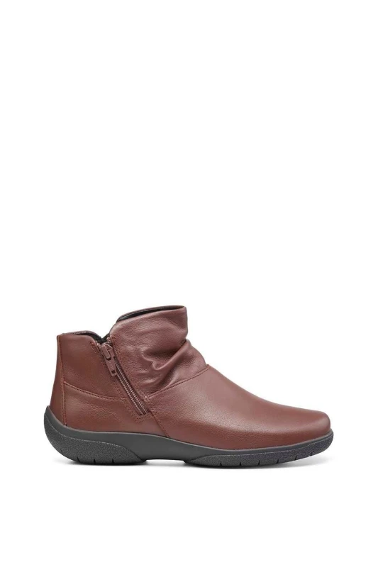 Image of Hotter Wide Fit 'Murmur' Ankle Boots Walnut