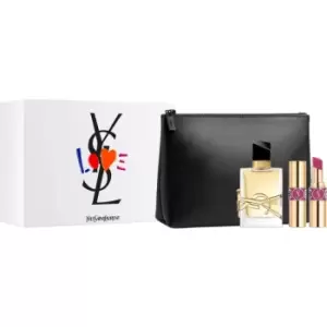 Image of Yves Saint Laurent Libre Gift Set 50ml Eau de Parfum + Lipstick + Pouch