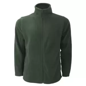 Image of Russell Mens Full Zip Outdoor Fleece Jacket (M) (Bottle Green)