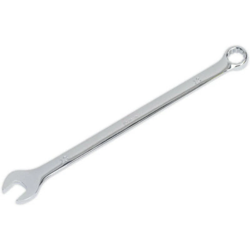 Image of Loops 13mm x 243mm Extra Long Combination Spanner - Chrome Vanadium Steel Nut Wrench Metallics