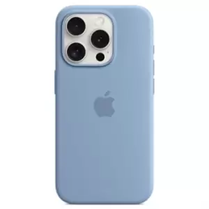 Image of iPhone 15 Pro Apple Silicone Case with MagSafe MT1L3ZM/A - Winter Blue