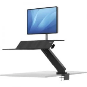 Image of Fellowes Sit Stand Workstation Lotus RT Single Black