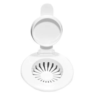 Image of Plumbsure White Sink plug strainer