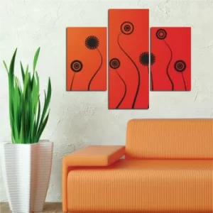 Image of A10 Multicolor Decorative MDF Painting (3 Pieces)