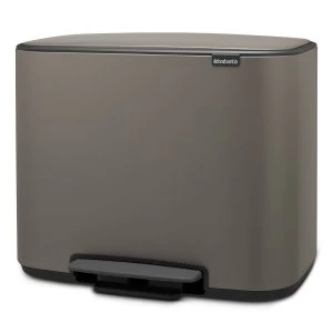 Image of Brabantia Bo Pedal Bin 36 Litre Platinum