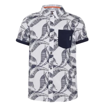 Image of SoulCal Short Sleeve Shirt Junior Boys - White Fern