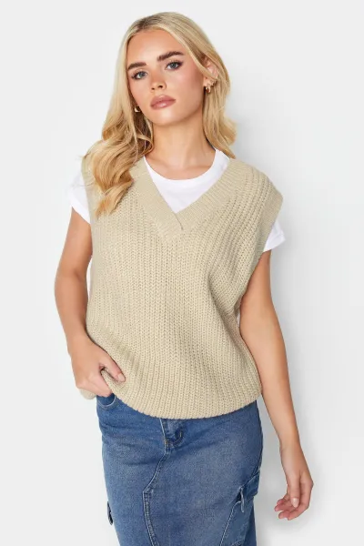 Image of Petite Chunky Knit Vest Top