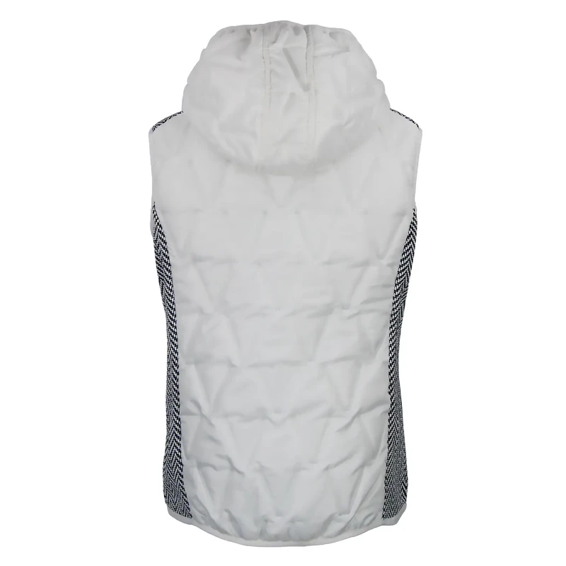 Image of Womens hooded sleeveless jacket Peak Mountain Antilope Blanc Female M