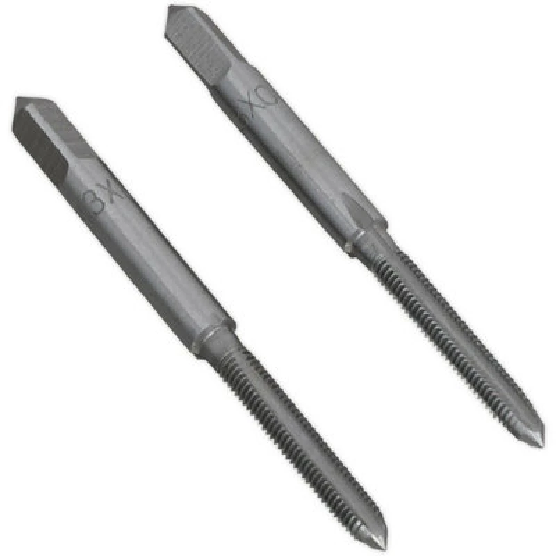Image of Loops 2 PACK - M3 x 0.5mm Taper & Plug Tap Set - Premium Steel - Socket Threading Bit Metallics