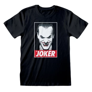 Image of DC Batman - The Joker Unisex Medium T-Shirt - Black