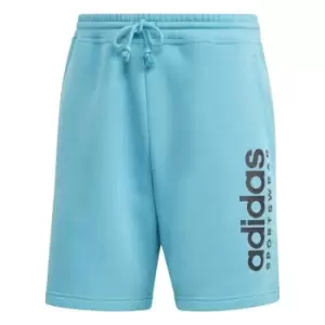 Image of adidas All SZN Fleece Shorts Mens - Blue