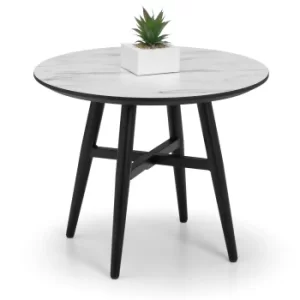 Image of Firenze Marble Effect Lamp Table White