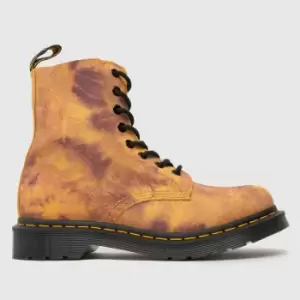 Image of Dr Martens Yellow 1460 Pascal Tie Dye Boots