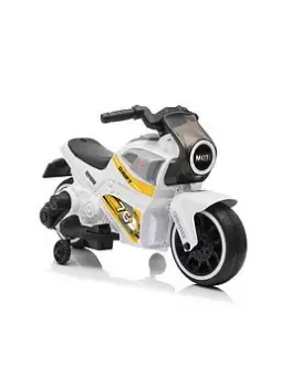 Image of Electric Ride On Motorbike - White