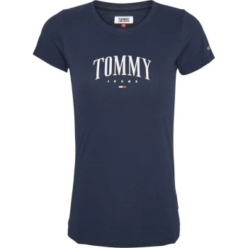 Image of Tommy Jeans Essential Slim Fit T Shirt - TWILIGHT NAVY