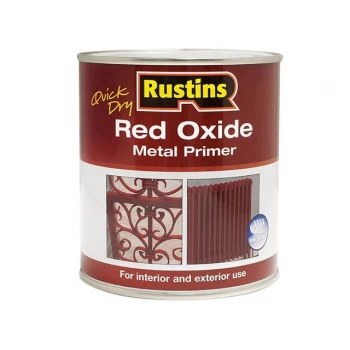 Image of Rustins Quick Dry Red Oxide Metal Primer 1 litre