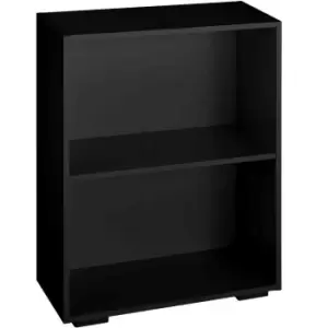Image of TecTake Lexi Bookcase With 2 Shelves - Black