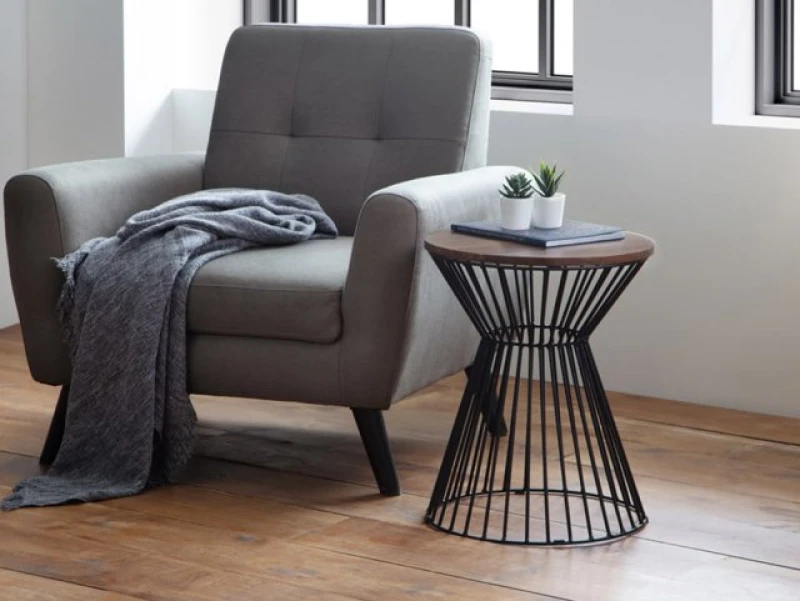 Image of Julian Bowen Jersey Walnut Effect Lamp Table