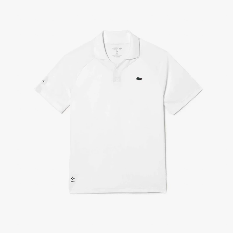 Image of Lacoste Tennis x Daniil Slim-Fit Polo Shirt White male XS